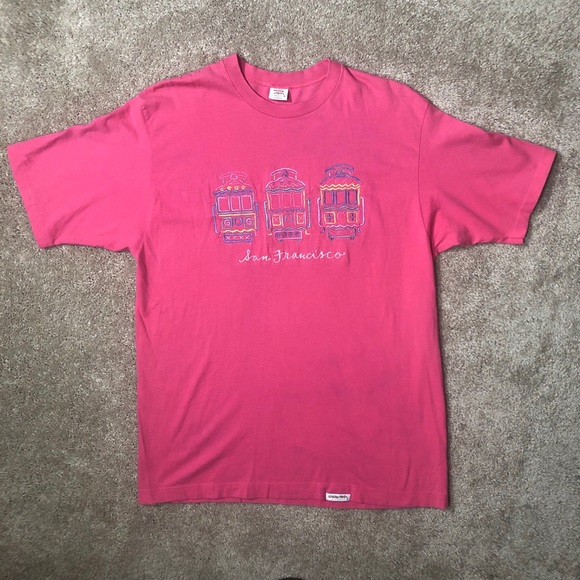 Vintage 90s T-shirt Crazy Hawaii Tag San Francisco - Picture 4 of 9